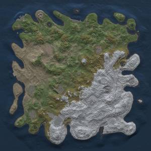 Thumbnail Rust Map: Procedural Map, Size: 4500, Seed: 1437694760, 18 Monuments