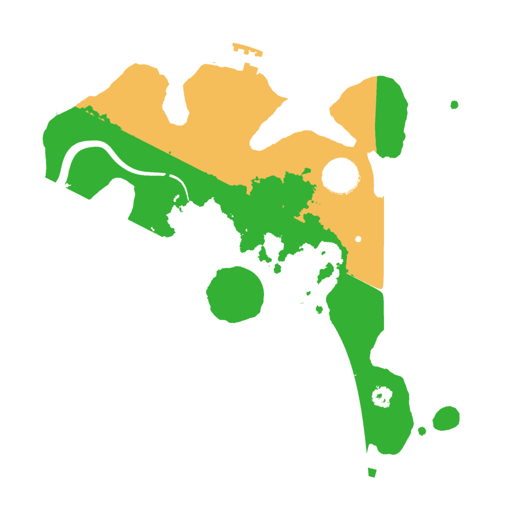 Biome Rust Map: Procedural Map, Size: 2500, Seed: 1520547994