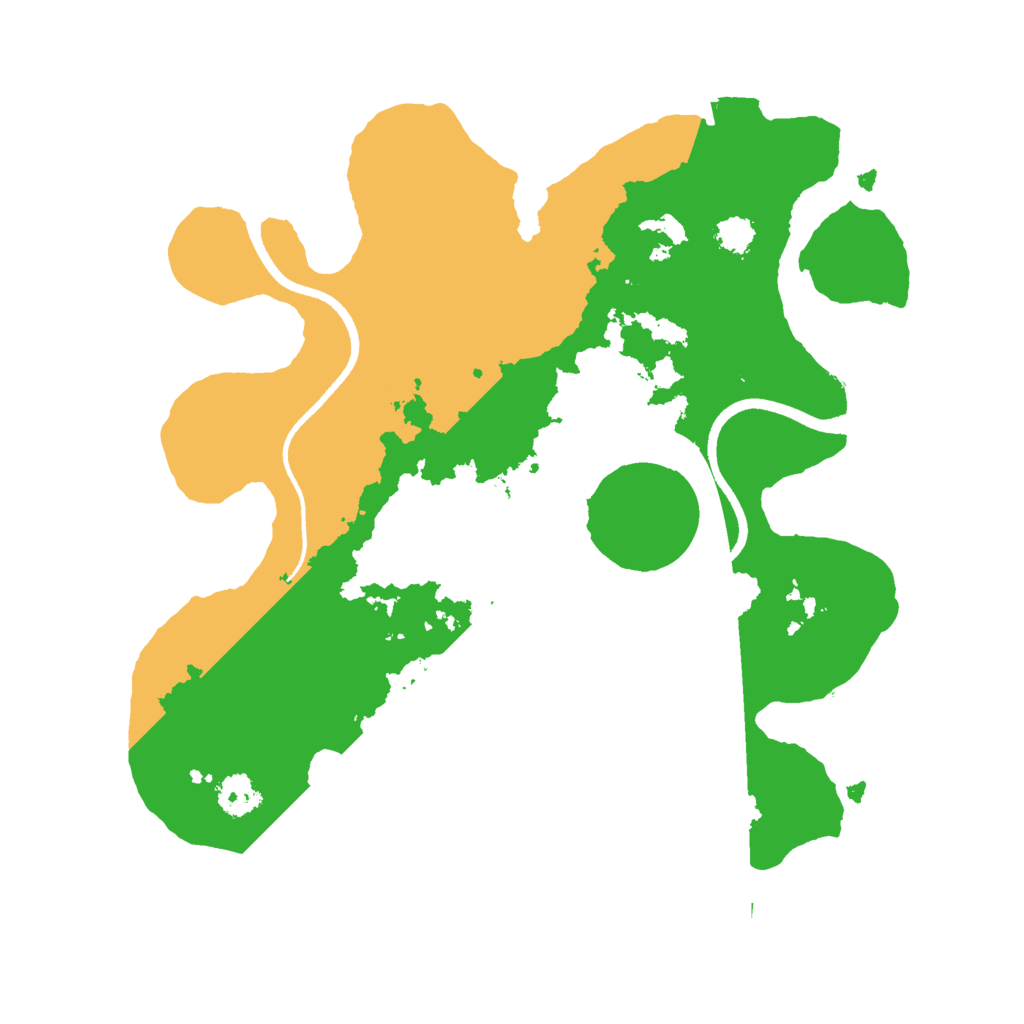 Biome Rust Map: Procedural Map, Size: 2500, Seed: 710488399