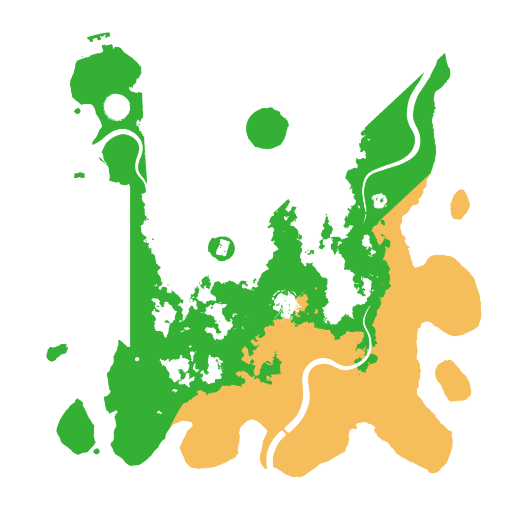 Biome Rust Map: Procedural Map, Size: 3500, Seed: 94339530