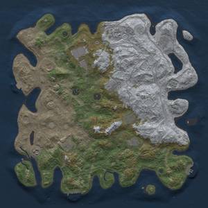 Thumbnail Rust Map: Procedural Map, Size: 4250, Seed: 638931684, 19 Monuments