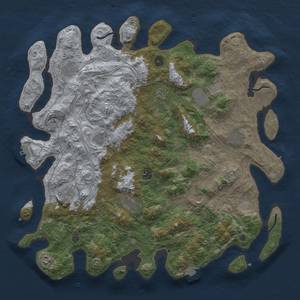 Thumbnail Rust Map: Procedural Map, Size: 4500, Seed: 1302632369, 19 Monuments