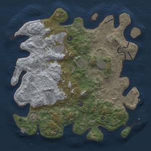 Thumbnail Rust Map: Procedural Map, Size: 4000, Seed: 74291, 17 Monuments