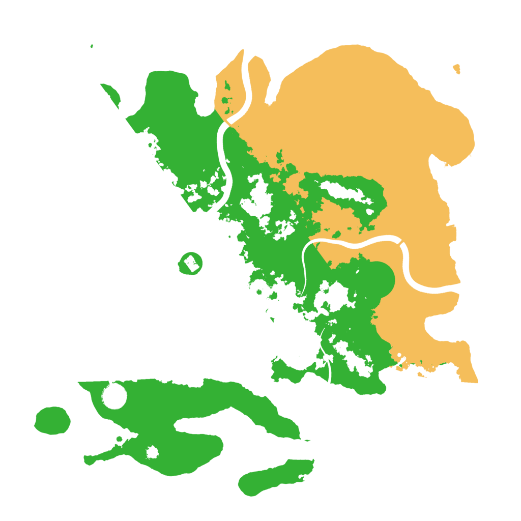 Biome Rust Map: Procedural Map, Size: 3700, Seed: 617075693