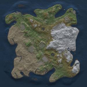 Thumbnail Rust Map: Procedural Map, Size: 3850, Seed: 739124779, 18 Monuments