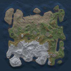 Thumbnail Rust Map: Procedural Map, Size: 3750, Seed: 163892282, 18 Monuments