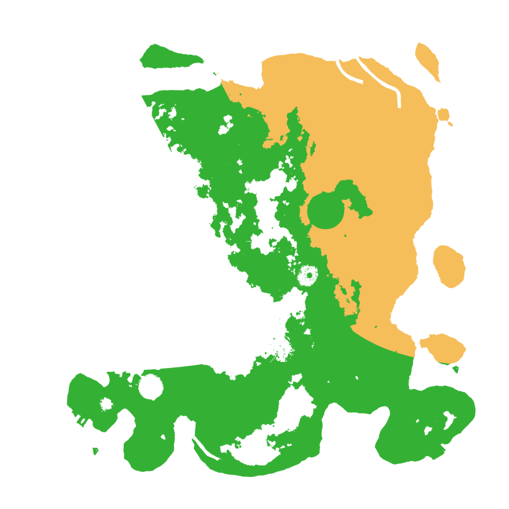 Biome Rust Map: Procedural Map, Size: 3700, Seed: 558334324