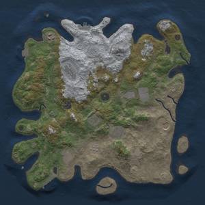 Thumbnail Rust Map: Procedural Map, Size: 3750, Seed: 163892284, 18 Monuments