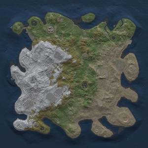 Thumbnail Rust Map: Procedural Map, Size: 3750, Seed: 15022024, 18 Monuments