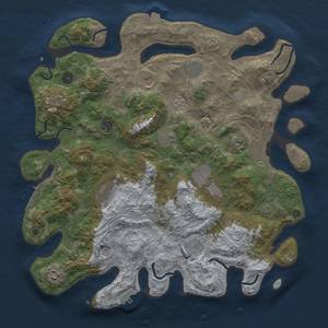 Thumbnail Rust Map: Procedural Map, Size: 4250, Seed: 58473739, 18 Monuments