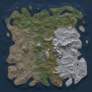 Thumbnail Rust Map: Procedural Map, Size: 5000, Seed: 948473738, 19 Monuments