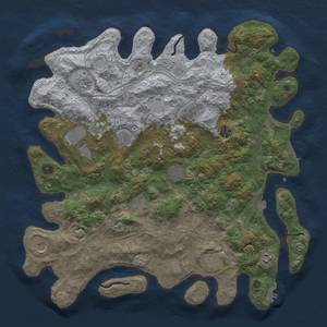 Thumbnail Rust Map: Procedural Map, Size: 4500, Seed: 7353622, 19 Monuments