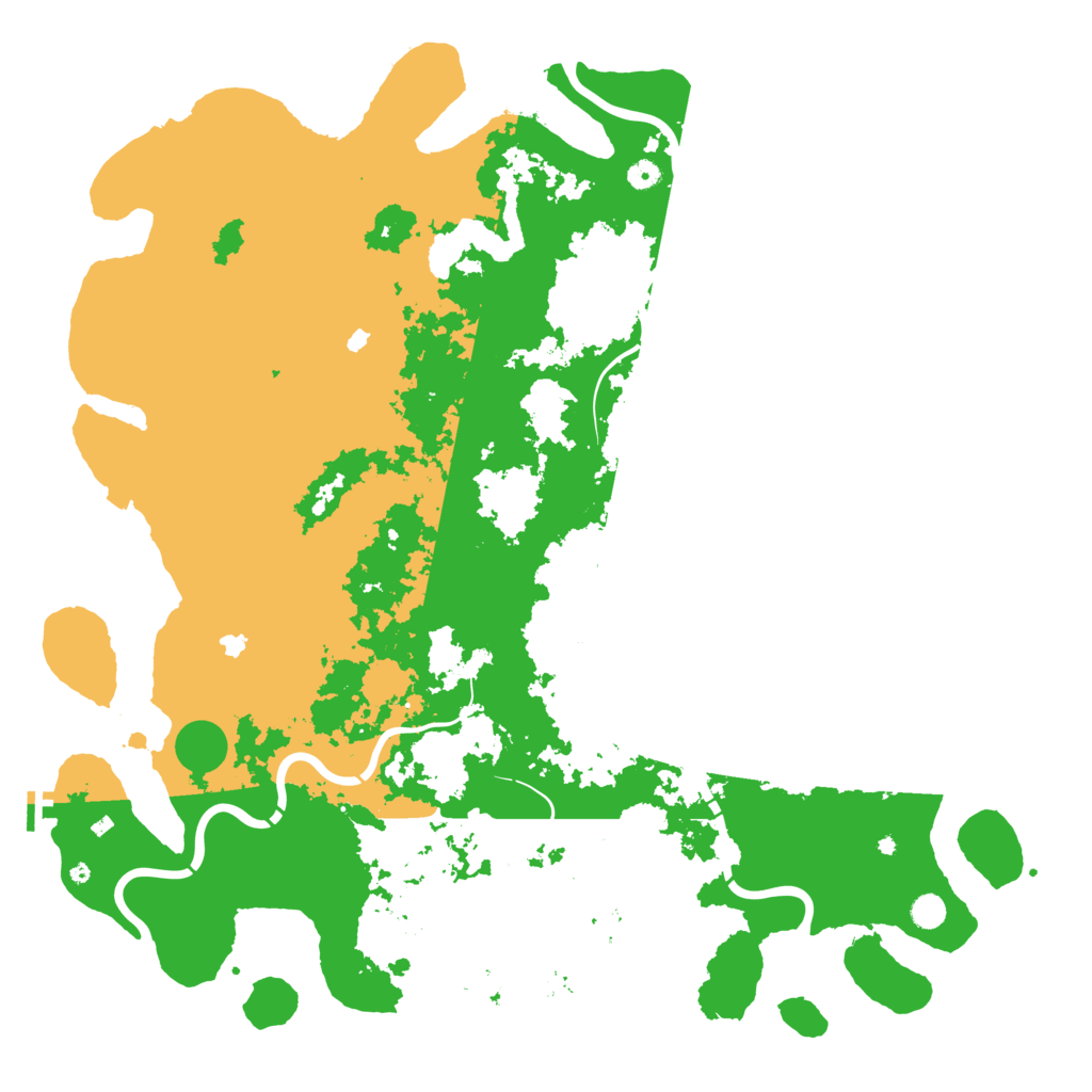 Biome Rust Map: Procedural Map, Size: 5500, Seed: 9672