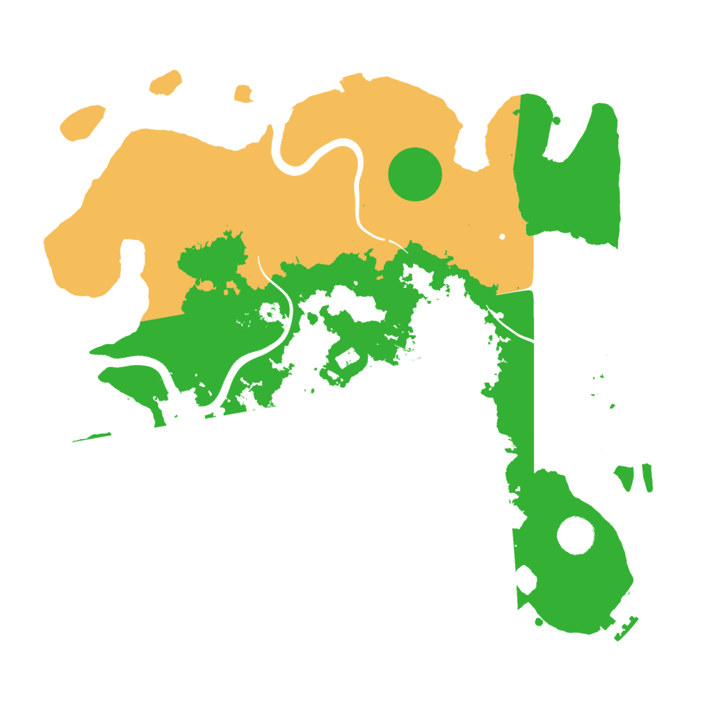 Biome Rust Map: Procedural Map, Size: 3500, Seed: 206218143