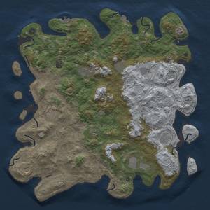 Thumbnail Rust Map: Procedural Map, Size: 4750, Seed: 800484342, 19 Monuments