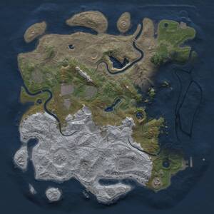 Thumbnail Rust Map: Procedural Map, Size: 4250, Seed: 131471219, 17 Monuments