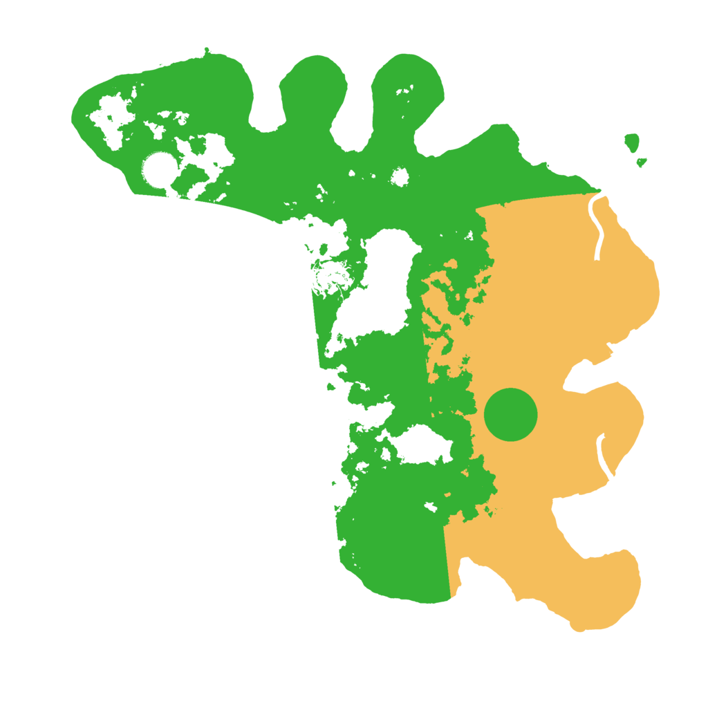 Biome Rust Map: Procedural Map, Size: 3500, Seed: 543