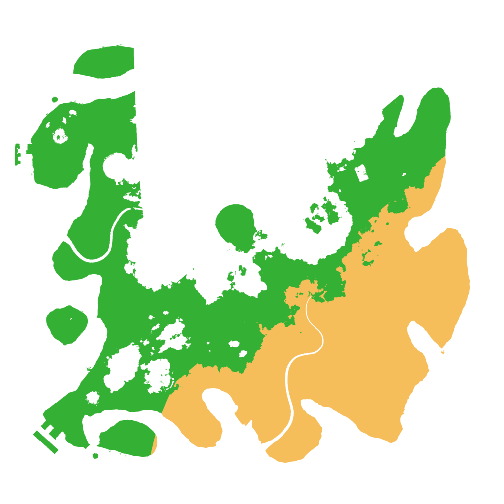 Biome Rust Map: Procedural Map, Size: 3500, Seed: 165225240