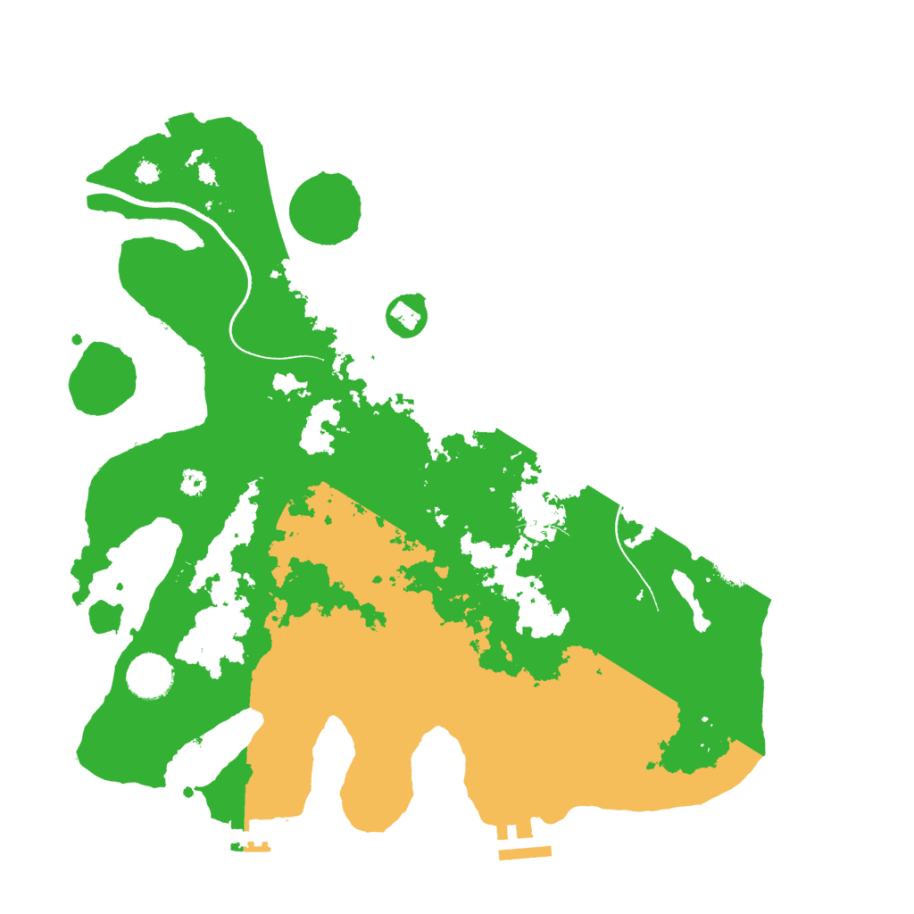 Biome Rust Map: Procedural Map, Size: 3500, Seed: 530689835