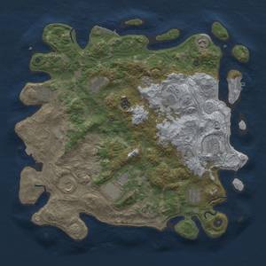 Thumbnail Rust Map: Procedural Map, Size: 4300, Seed: 31129159, 19 Monuments