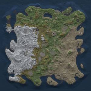 Thumbnail Rust Map: Procedural Map, Size: 4500, Seed: 15022024, 19 Monuments