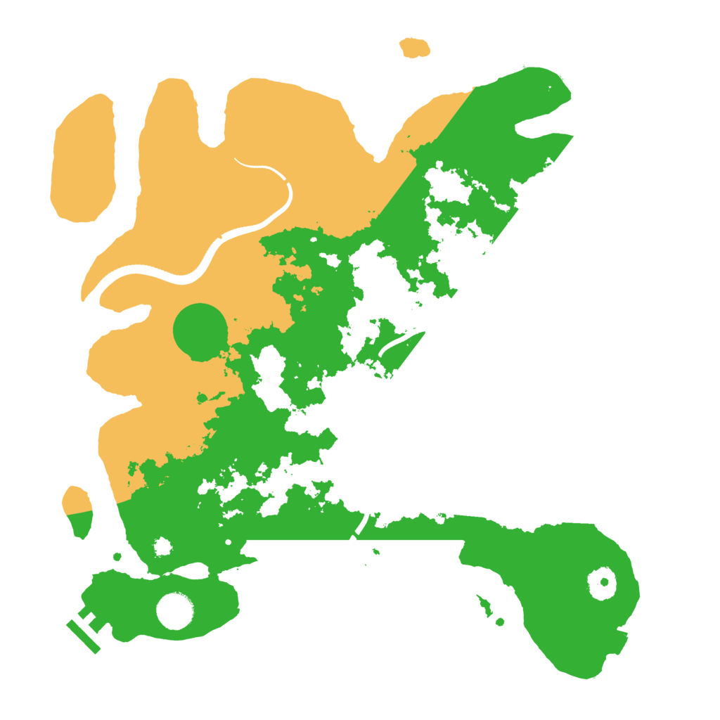 Biome Rust Map: Procedural Map, Size: 3500, Seed: 507485564