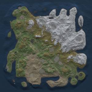 Thumbnail Rust Map: Procedural Map, Size: 4250, Seed: 833566, 19 Monuments