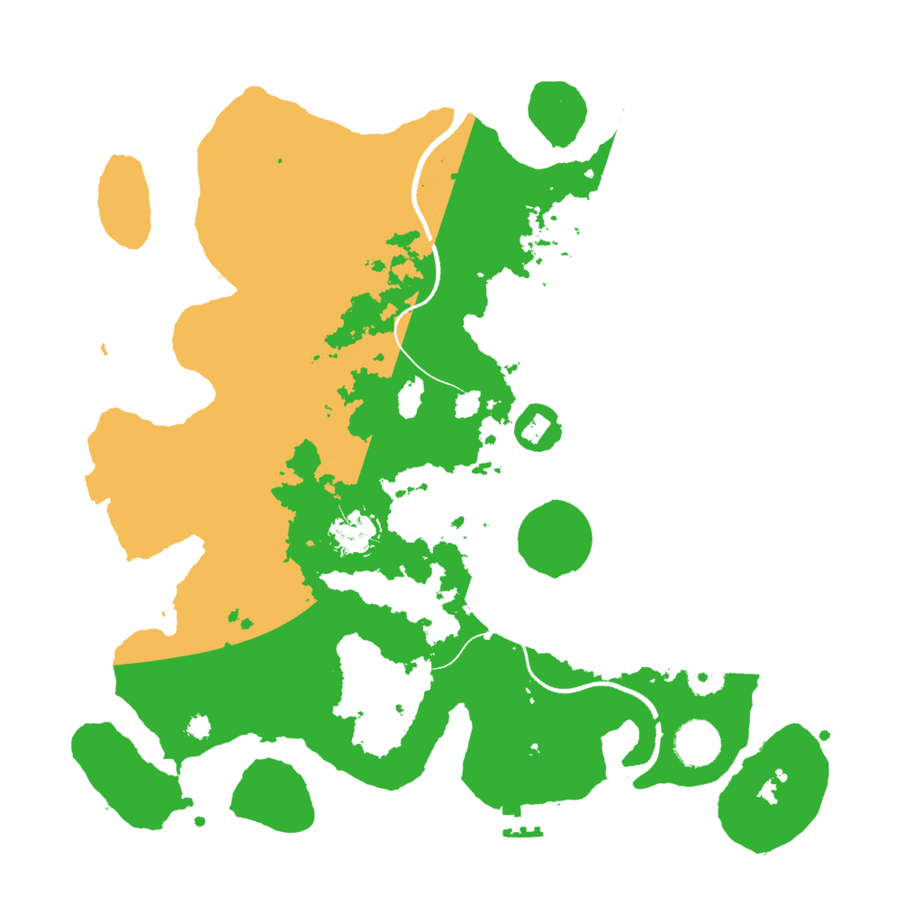 Biome Rust Map: Procedural Map, Size: 3500, Seed: 30971319