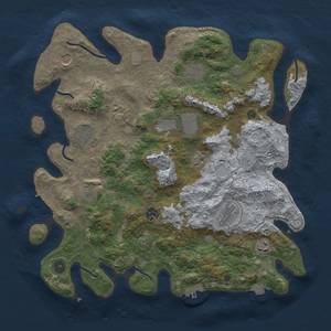 Thumbnail Rust Map: Procedural Map, Size: 4000, Seed: 826532752, 18 Monuments