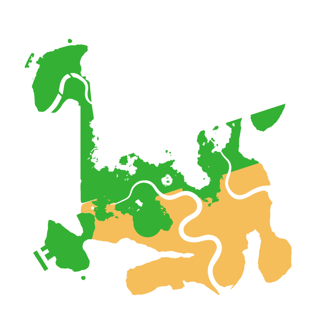 Biome Rust Map: Procedural Map, Size: 3000, Seed: 1126829384