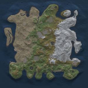 Thumbnail Rust Map: Procedural Map, Size: 3700, Seed: 20240215, 17 Monuments