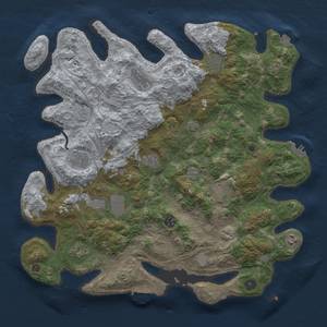 Thumbnail Rust Map: Procedural Map, Size: 4250, Seed: 1986084656, 18 Monuments