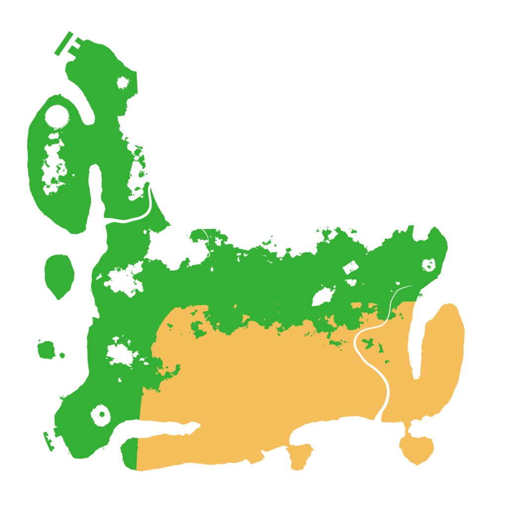 Biome Rust Map: Procedural Map, Size: 3800, Seed: 2782506