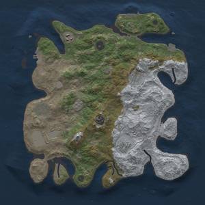 Thumbnail Rust Map: Procedural Map, Size: 3500, Seed: 761355428, 15 Monuments