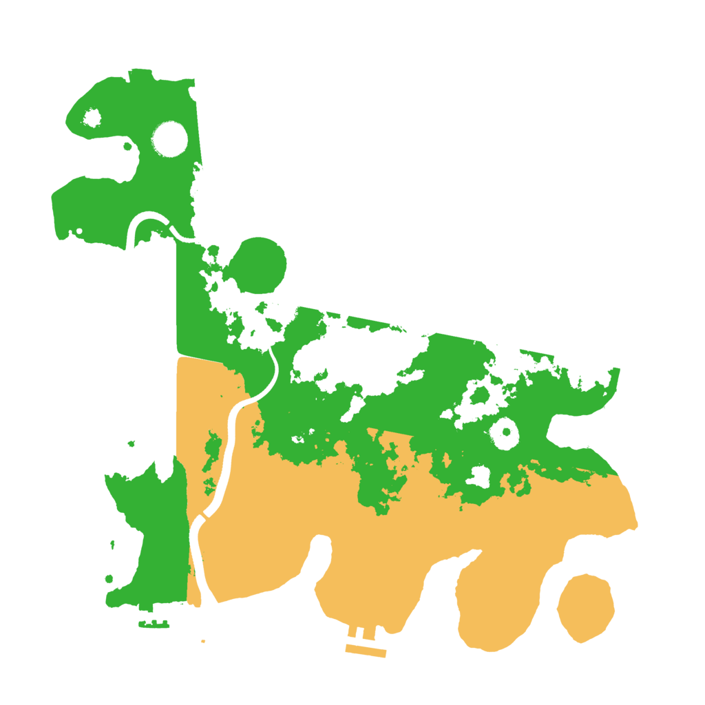 Biome Rust Map: Procedural Map, Size: 3500, Seed: 990432047