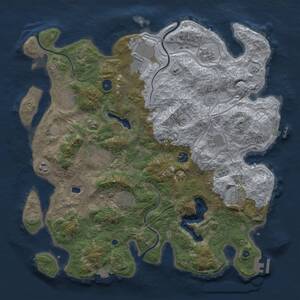 Thumbnail Rust Map: Procedural Map, Size: 4250, Seed: 35789441, 16 Monuments