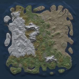 Thumbnail Rust Map: Procedural Map, Size: 5000, Seed: 29485649, 19 Monuments