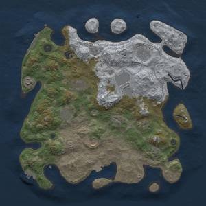 Thumbnail Rust Map: Procedural Map, Size: 3750, Seed: 445092, 17 Monuments