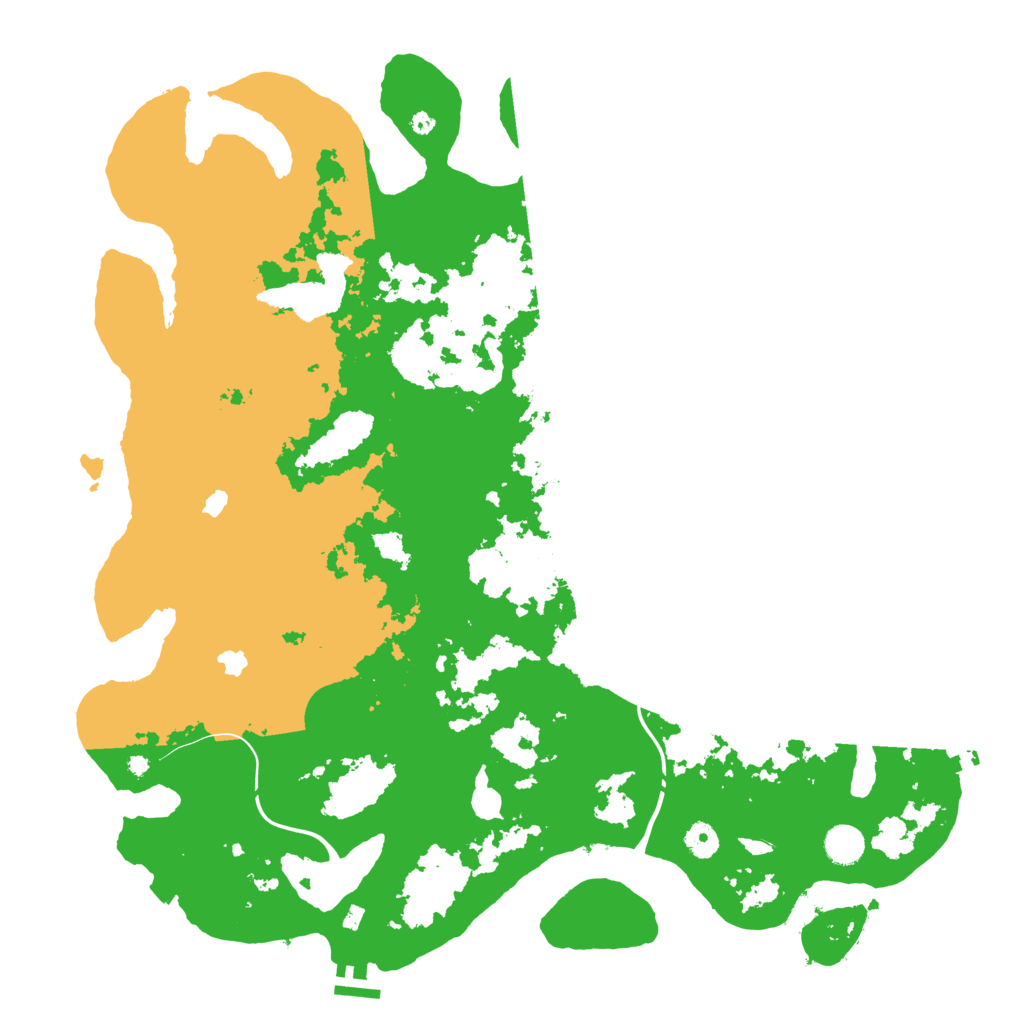 Biome Rust Map: Procedural Map, Size: 4500, Seed: 44224