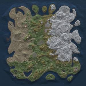 Thumbnail Rust Map: Procedural Map, Size: 4500, Seed: 44224, 19 Monuments