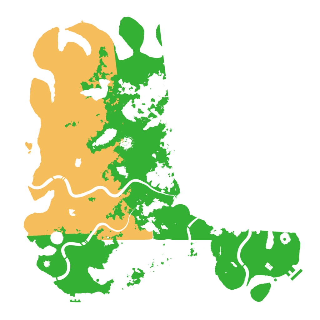 Biome Rust Map: Procedural Map, Size: 4500, Seed: 44224