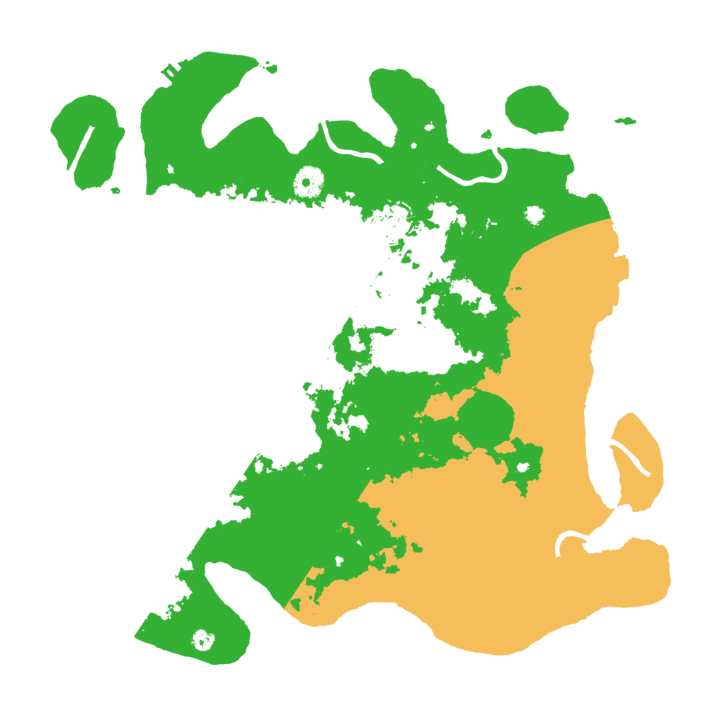 Biome Rust Map: Procedural Map, Size: 3500, Seed: 43911817