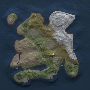 Thumbnail Rust Map: Procedural Map, Size: 2500, Seed: 502982255, 9 Monuments