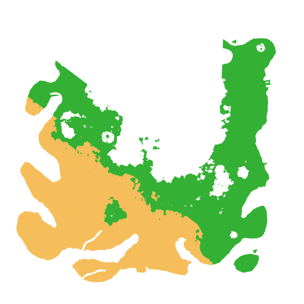 Biome Rust Map: Procedural Map, Size: 3700, Seed: 87401244