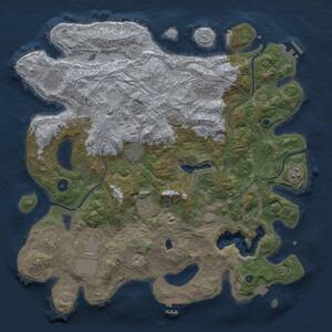 Thumbnail Rust Map: Procedural Map, Size: 4250, Seed: 1203272828, 14 Monuments