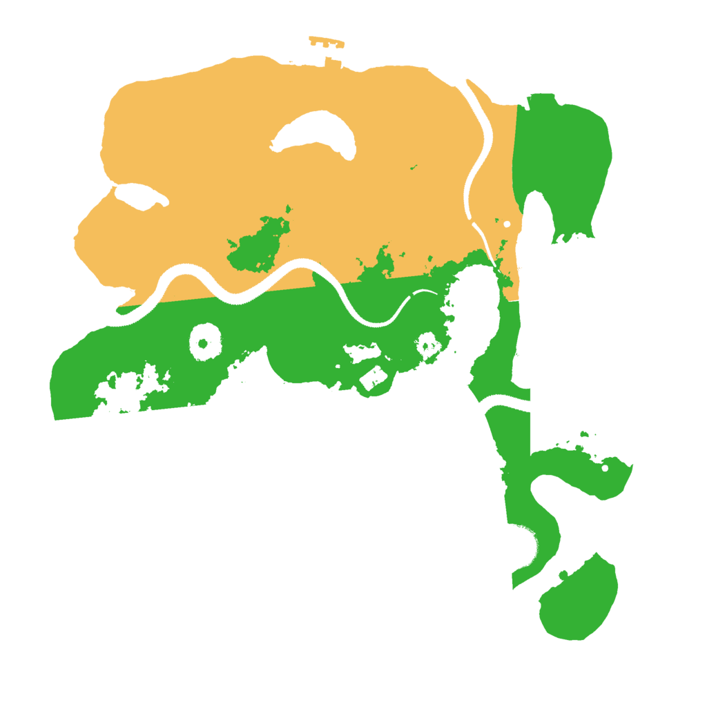 Biome Rust Map: Procedural Map, Size: 3000, Seed: 1228486223