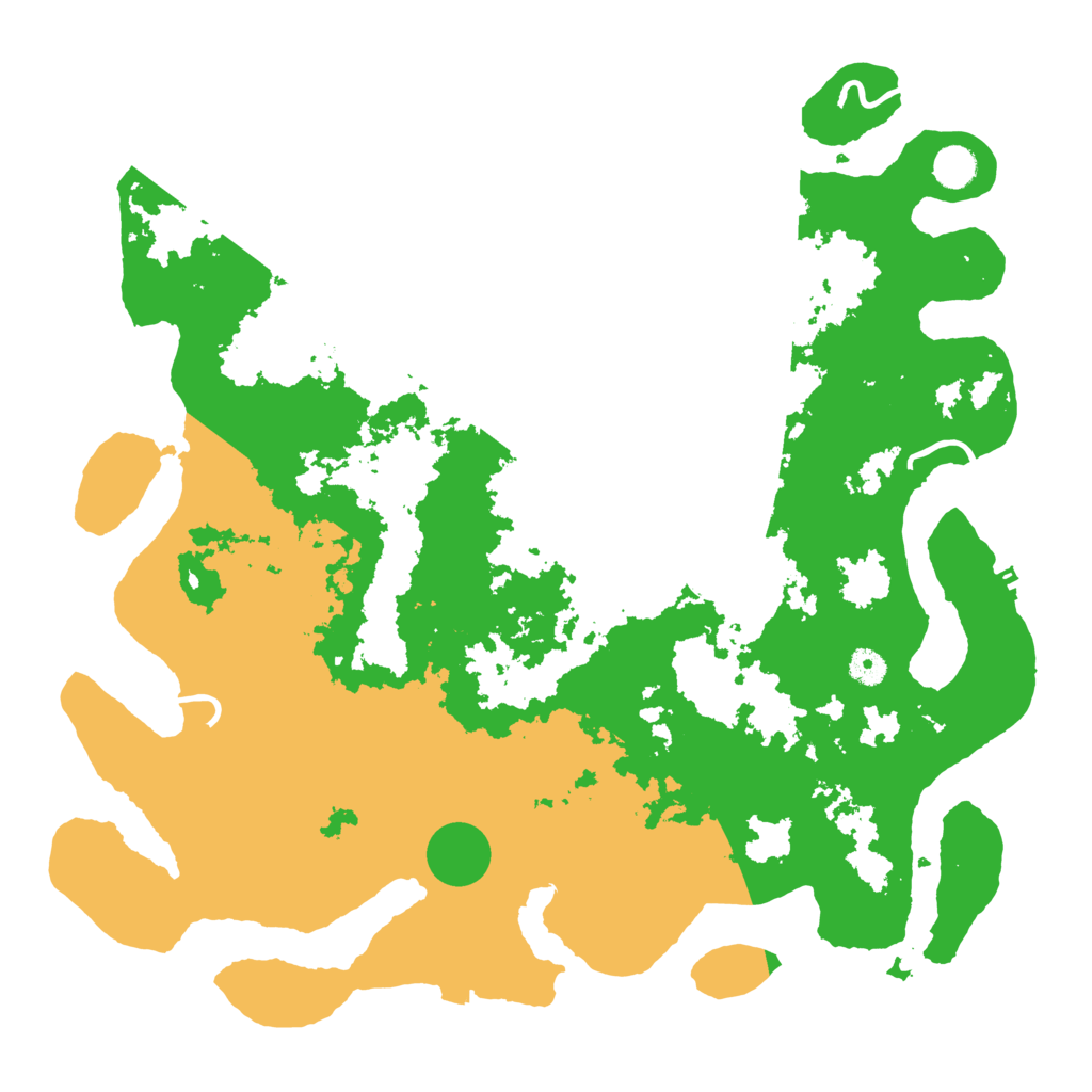 Biome Rust Map: Procedural Map, Size: 4500, Seed: 87401244