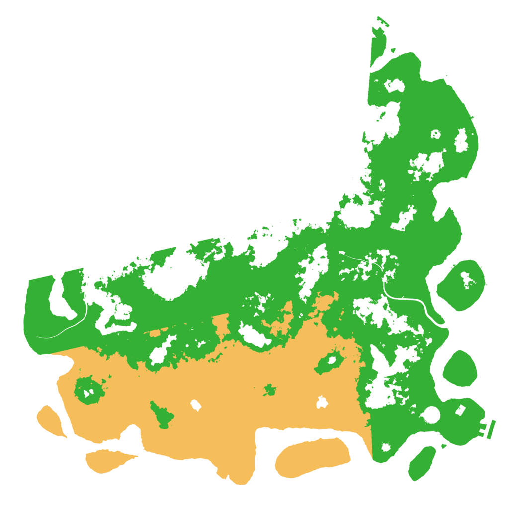 Biome Rust Map: Procedural Map, Size: 5250, Seed: 32657845