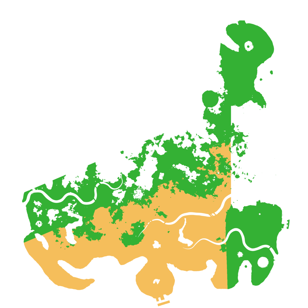 Biome Rust Map: Procedural Map, Size: 5000, Seed: 1239441690