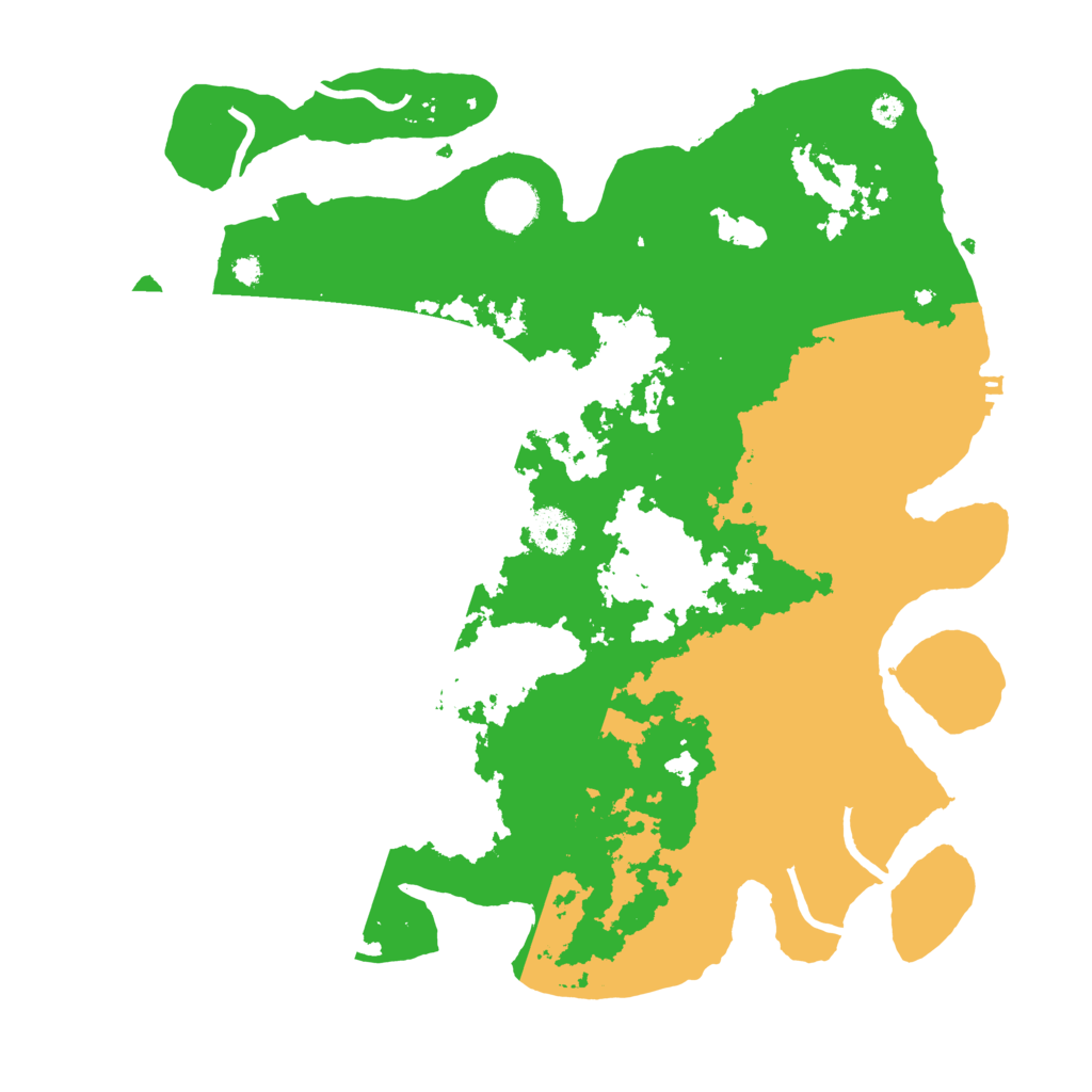 Biome Rust Map: Procedural Map, Size: 3600, Seed: 52968394